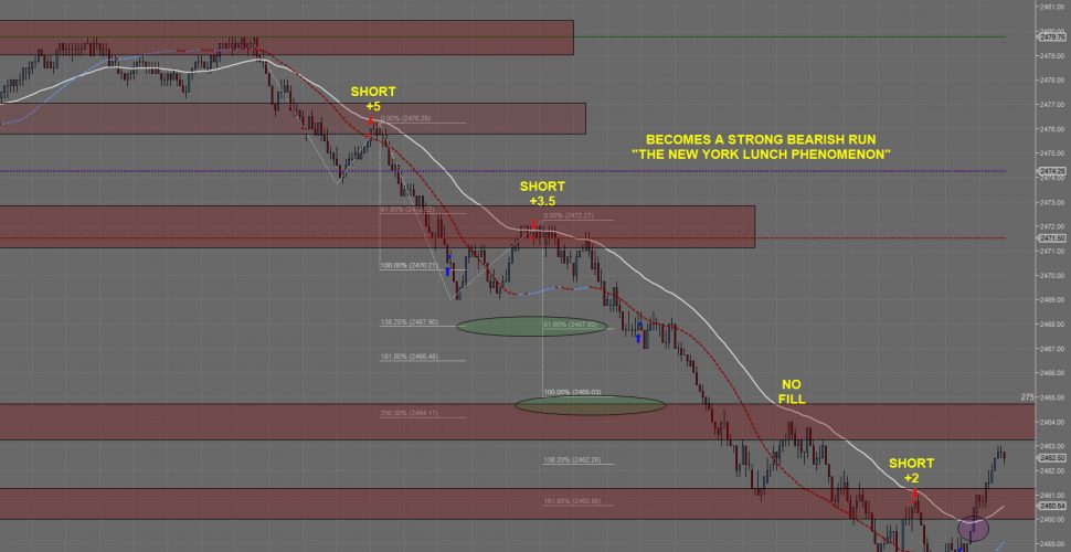 Emini S&P 500 New York Lunch Phenomenon